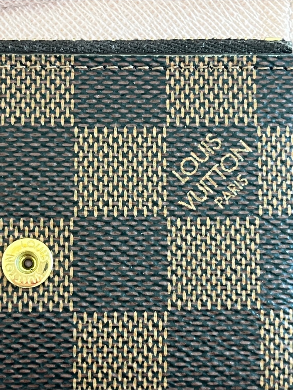 Louis Vuitton Damier Ebene Checkerboard Compact Wallet in Brown - Picture 10 of 10